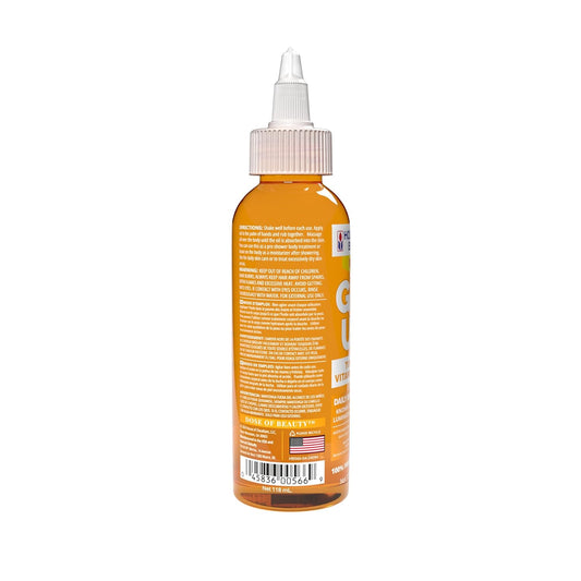 Glo Up! Daily Skin & Scalp Oil with Turmeric, Vitamin C, and Aloe, 4 Fl Oz