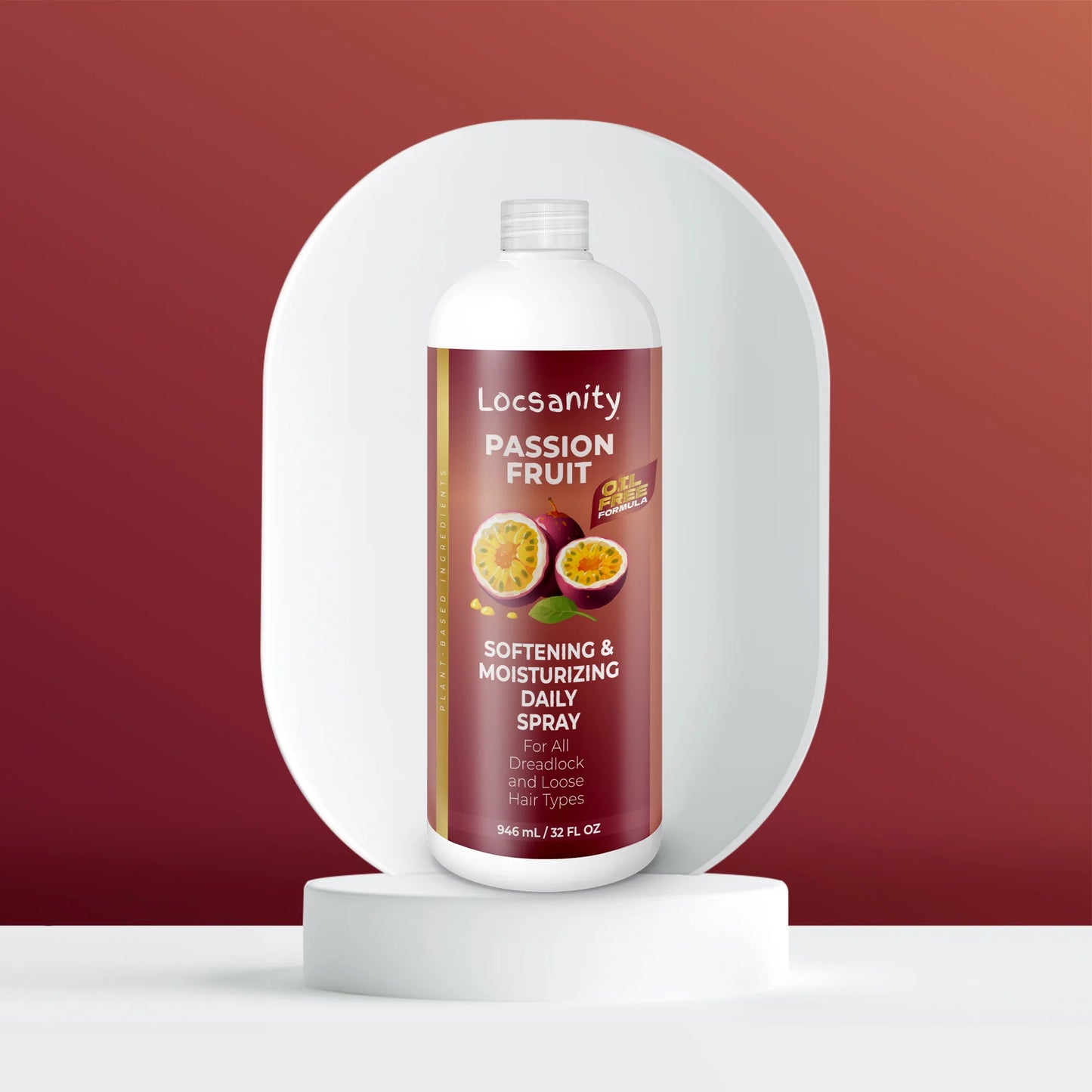 Passion Fruit Softening and Moisturizing Daily Spray for Locs, Dreadlocks, Sisterlock, Microlock, Locs, Oil-Free Hair Scalp Moisturizer