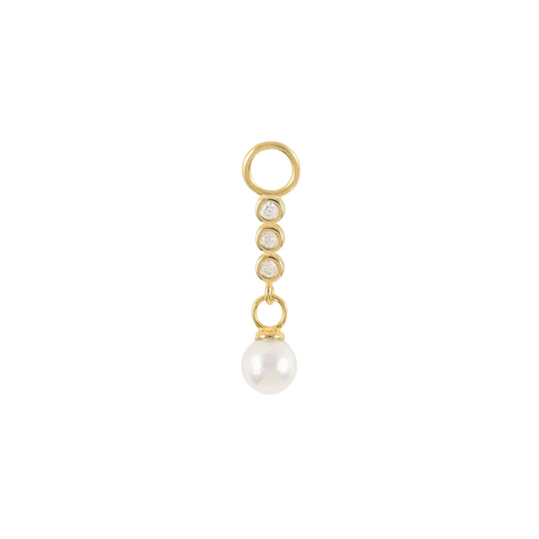 Pave Pearl Drop