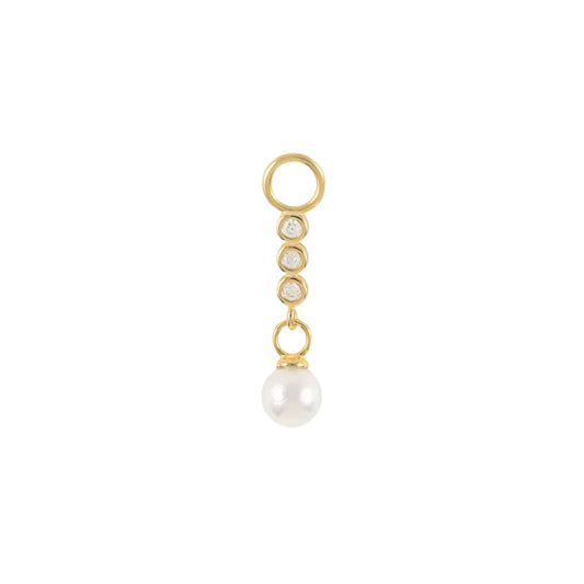 Pave Pearl Drop